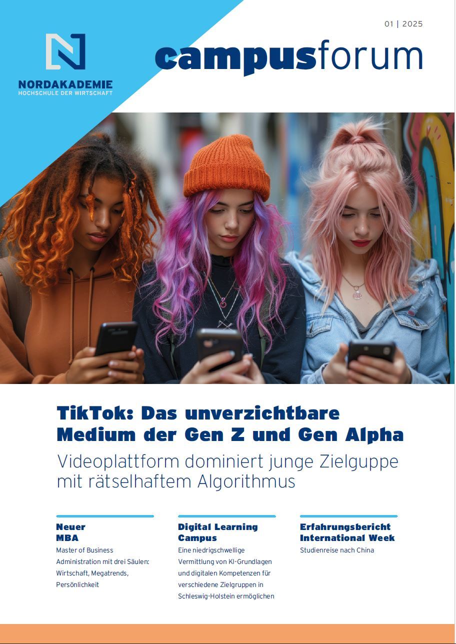 campusforum Ausgabe 1/2025: TikTok - Das unverzichtbare Medium der Gen Z und Gen Alpha