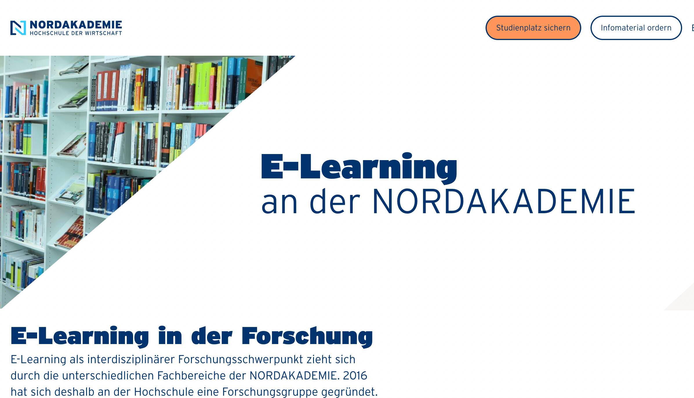 Forschung an der NORDAKADEMIE: E-Learning